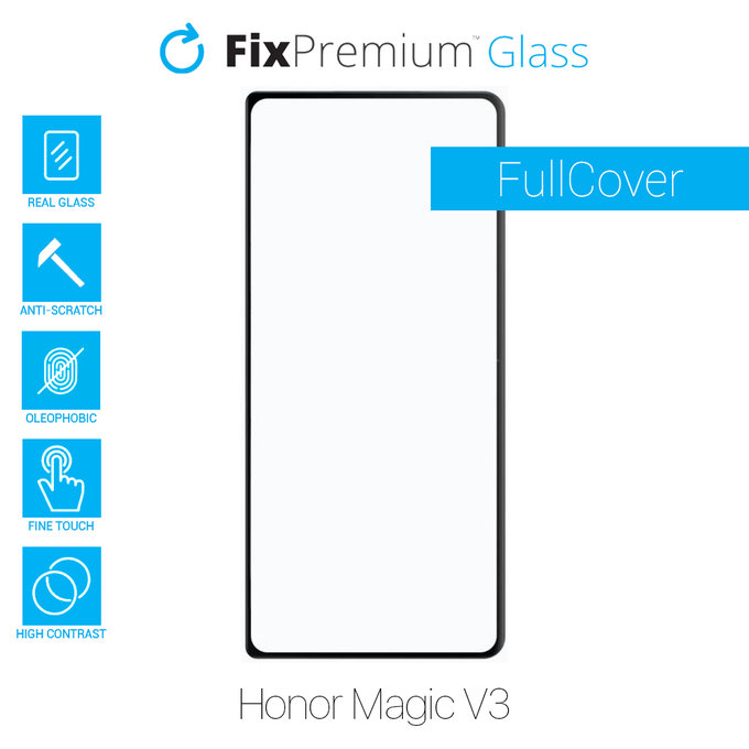 Szkło hartowane do Honor Magic V3, FullCover Glass, FixPremium