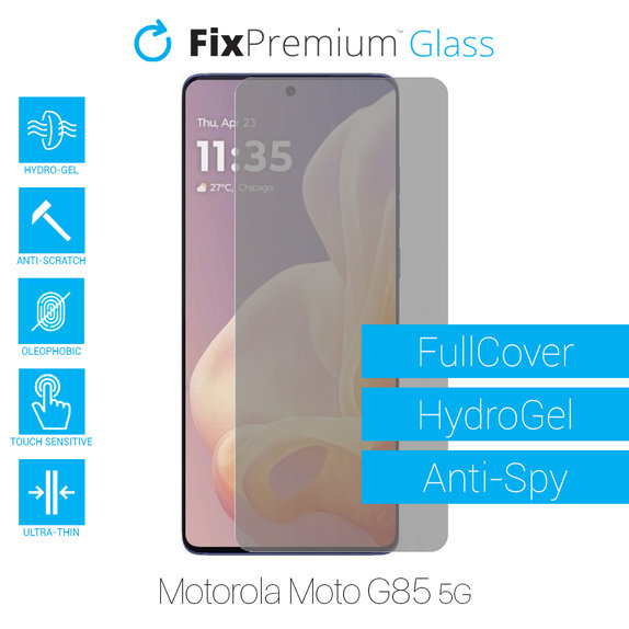 Folia ochronna do Motorola Moto G85 5G XT2427, HydroGel Anti-Spy, FixPremium