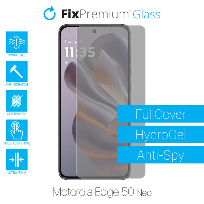 Folia ochronna do Motorola Edge 50 Neo, HydroGel Anti-Spy, FixPremium