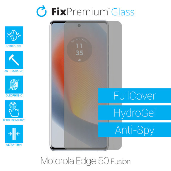 Folia ochronna do Motorola Edge 50 Fusion, HydroGel Anti-Spy, FixPremium