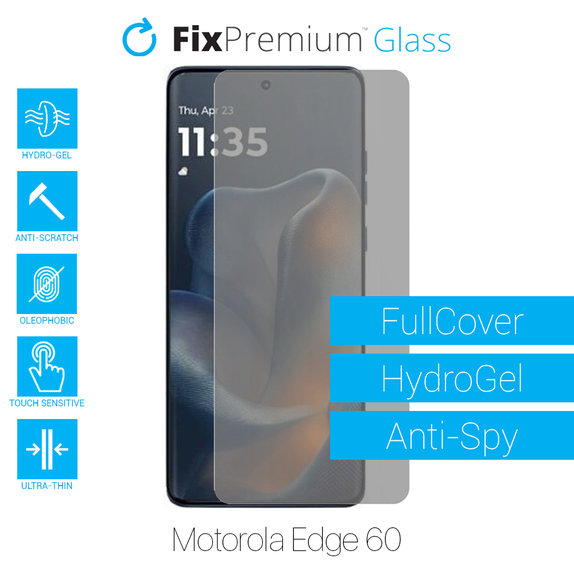 Folia ochronna do Motorola Edge 60, HydroGel Anti-Spy, FixPremium