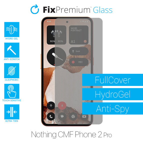 Folia ochronna do Nothing CMF Phone 2 Pro, HydroGel Anti-Spy, FixPremium