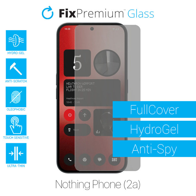 Folia ochronna do Nothing Phone (2a), HydroGel Anti-Spy, FixPremium