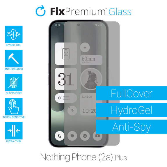Folia ochronna do Nothing Phone (2a) Plus, HydroGel Anti-Spy, FixPremium