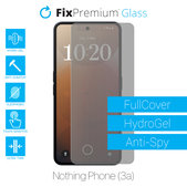 Folia ochronna do Nothing Phone (3a), HydroGel Anti-Spy, FixPremium