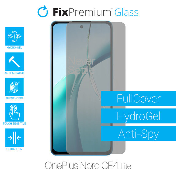 Folia ochronna do OnePlus Nord CE4 Lite, HydroGel Anti-Spy, FixPremium