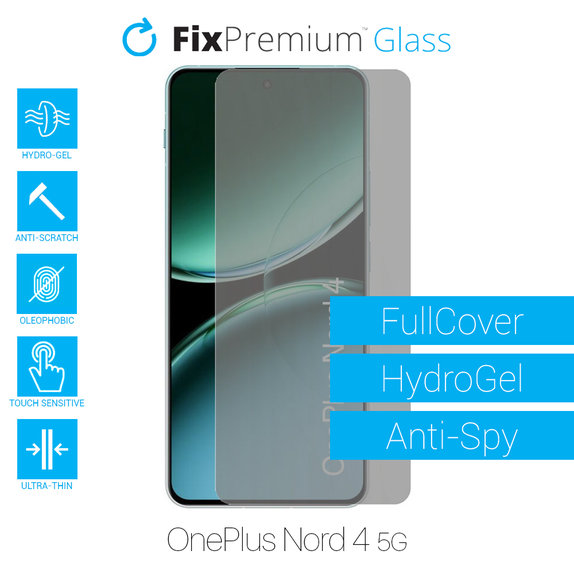 Folia ochronna do OnePlus Nord 4 5G CPH2663, HydroGel Anti-Spy, FixPremium