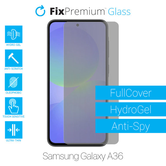 Folia ochronna do Samsung Galaxy A36, HydroGel Anti-Spy, FixPremium