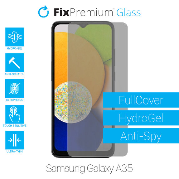 Folia ochronna do Samsung Galaxy A35 A356B, HydroGel Anti-Spy, FixPremium