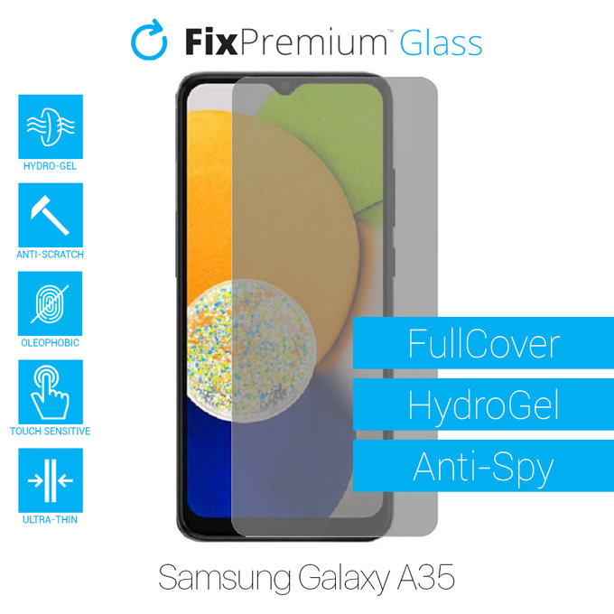 Folia ochronna do Samsung Galaxy A35 A356B, HydroGel Anti-Spy, FixPremium