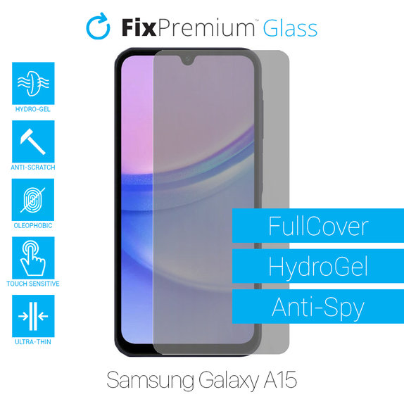 Folia ochronna do Samsung Galaxy A15, HydroGel Anti-Spy, FixPremium