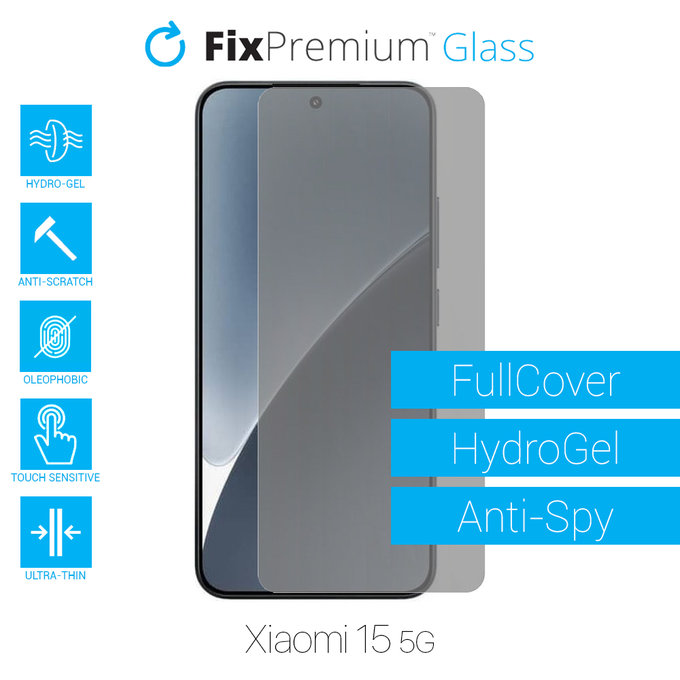 Folia ochronna do Xiaomi 15 5G, HydroGel Anti-Spy, FixPremium