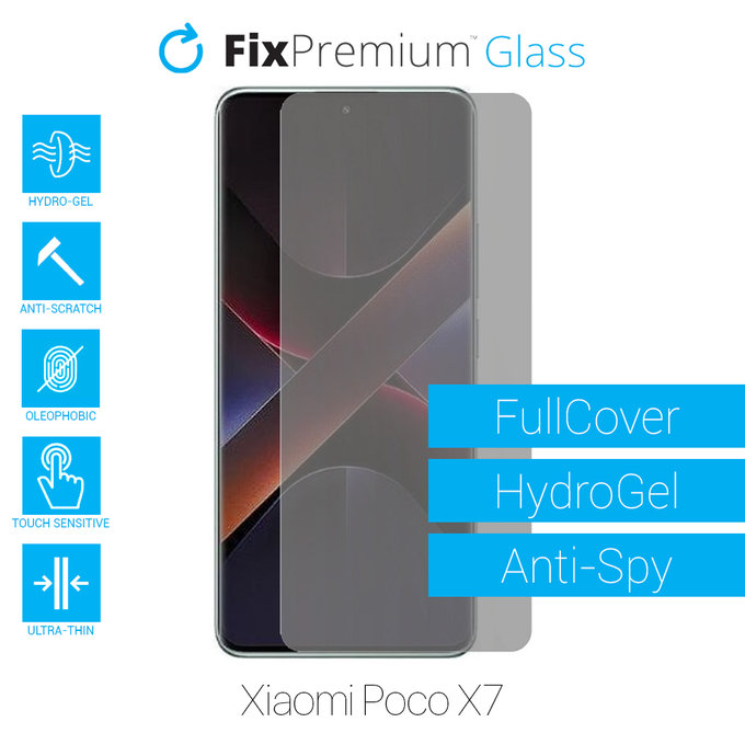 Folia ochronna do Xiaomi Poco X7, HydroGel Anti-Spy, FixPremium