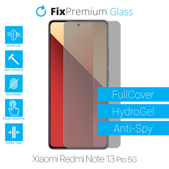 Folia ochronna do Xiaomi Redmi Note 13 Pro 5G 2312DRA50C, HydroGel Anti-Spy, FixPremium