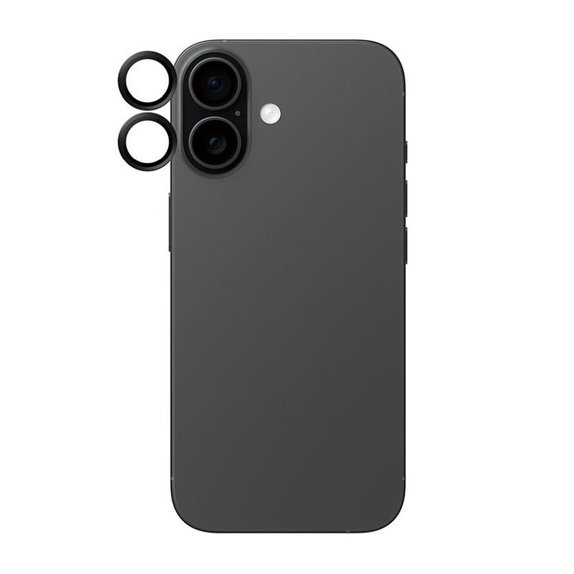 Pierścienie ochronne obiektywu kamery do iPhone 17/16 Plus/16, Czarny, Black, PanzerGlass