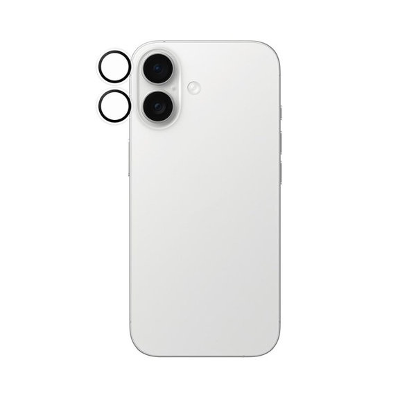 Ochraniacz soczewki tylnego aparatu do iPhone 16, 16 Plus, 17, Hoops, Przezroczysty, Transparent, PanzerGlass