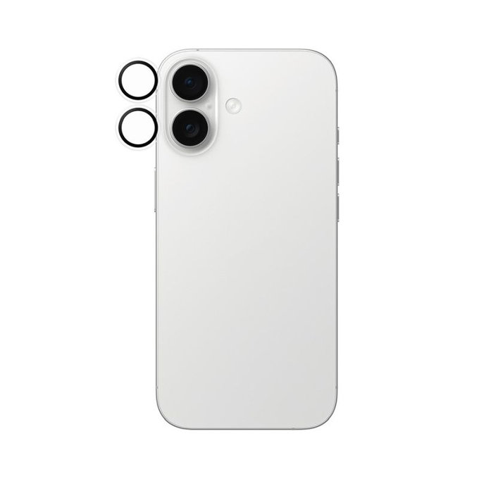 Ochraniacz soczewki tylnego aparatu do iPhone 16, 16 Plus, 17, Hoops, Przezroczysty, Transparent, PanzerGlass
