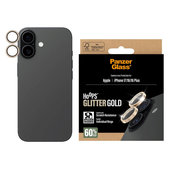 Osłona obiektywu aparatu Hoops do iPhone 17/16 Plus/16, Glitter Gold, PanzerGlass