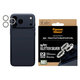 Osłona obiektywu aparatu Hoops do iPhone 17 Pro Max/17 Pro/16 Pro Max/16 Pro, Glitter Silver, PanzerGlass