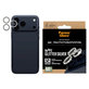 Osłona obiektywu aparatu Hoops do iPhone 17 Pro Max/17 Pro/16 Pro Max/16 Pro, Glitter Silver, PanzerGlass