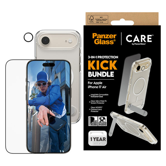 Bundle 3w1 Kick do iPhone Air, PanzerGlass