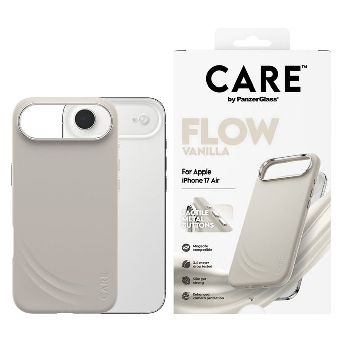 Etui FLOW z MagSafe do iPhone Air, Vanilla, CARE
