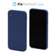Etui silikonowe do iPhone X & XS, Niebieski, Blue, FixPremium
