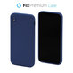 Etui silikonowe do iPhone X & XS, Niebieski, Blue, FixPremium