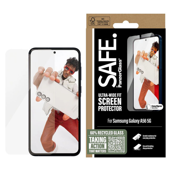 Szkło hartowane UWF z aplikatorem do Samsung Galaxy A56 5G, Przezroczyste, SAFE by PanzerGlass