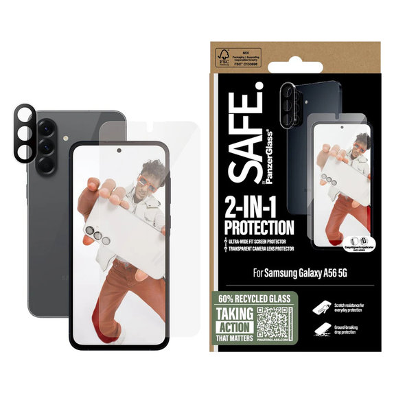 Bundle 2w1 do Samsung Galaxy A56 5G, SAFE by PanzerGlass
