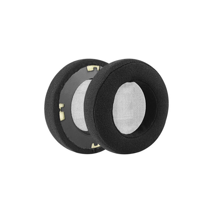 Zapasowe nauszniki do AKG K701, K702, Q701, Q702, K601, K612, K712, pianka i welur, Czarny, Black, 1 para
