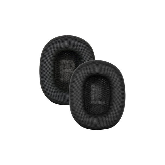 Zapasowe nauszniki do Apple AirPods Max, tkanina, Czarny, Black, żel chłodzący, 1 para