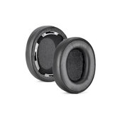 Zapasowe nauszniki do Audio-Technica ATH-SR50, SR50BT, pianka memory i skóra PU, Czarny, Black, 1 para