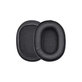 Zapasowe nauszniki do Audio-Technica ATH-MSR7, ATH-M50x, pianka memory i skóra, Czarny, Black, 1 para