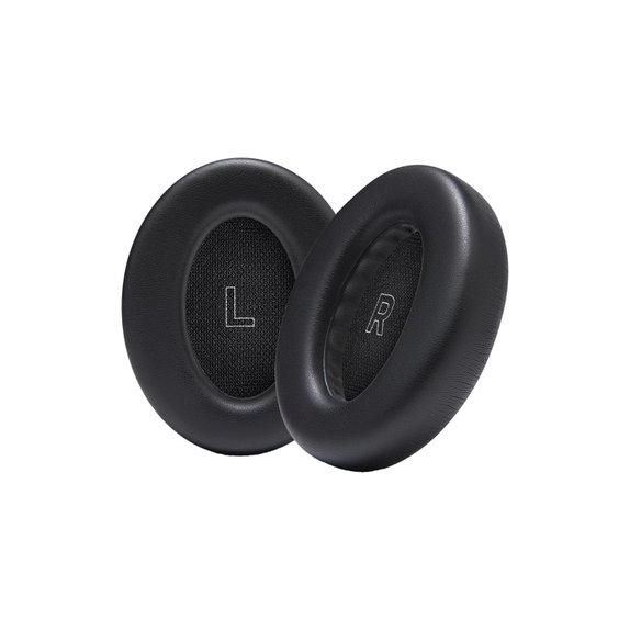 Zapasowe nauszniki do Bose QC Ultra, pianka memory i skóra, Czarny, Black, 1 para