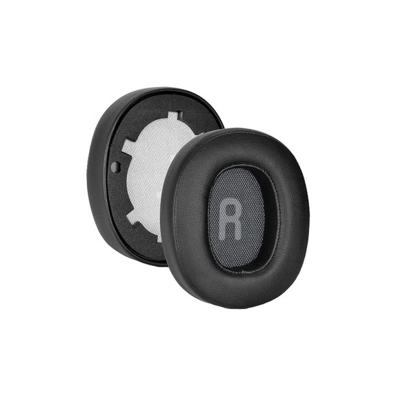 Zapasowe nauszniki do JBL Tune 700BT, T750BT, pianka memory i skóra PU, Czarny, Black, 1 para