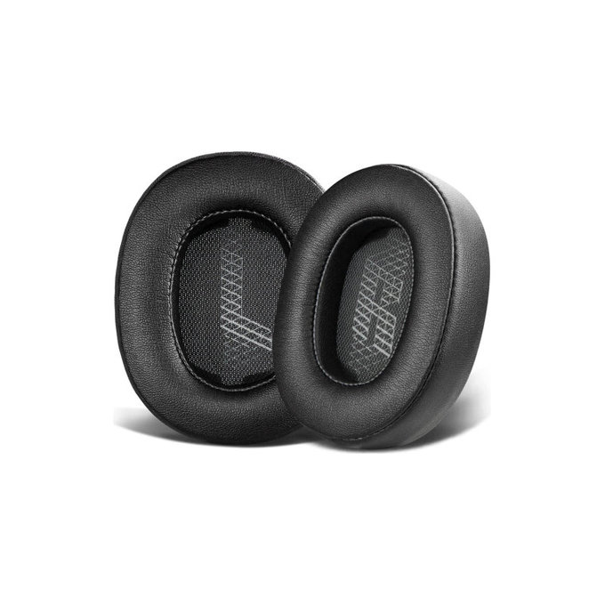Zapasowe nauszniki do JBL Live 500BT, 500BTNC, pianka memory i skóra PU, Czarny, Black, 1 para