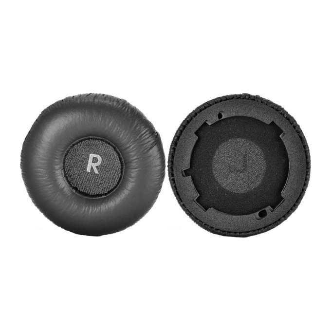 Zapasowe nauszniki do JBL Tune 600BTNC, pianka memory i skóra, Czarny, Black, 1 para