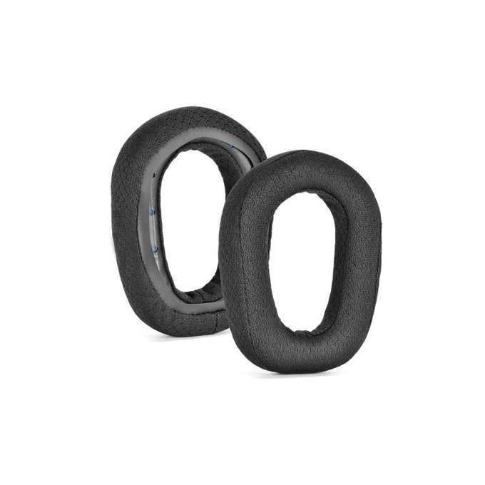 Zapasowe nauszniki do Logitech G435, pianka memory i tkanina, Czarny, 1 para