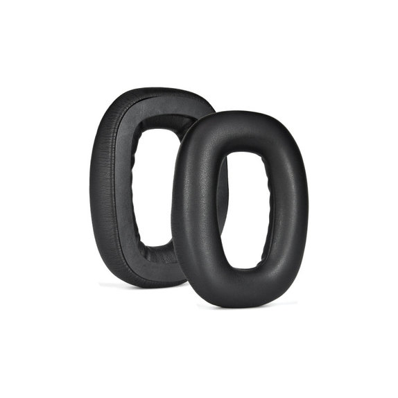 Zapasowe nauszniki magnetyczne do Logitech Astro A30, pianka memory i skóra PU, Czarny, Black, 1 para