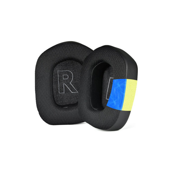 Zapasowe nauszniki do Logitech G733, pianka memory i tkanina i skóra, Czarny, Black, żel chłodzący, 1 para