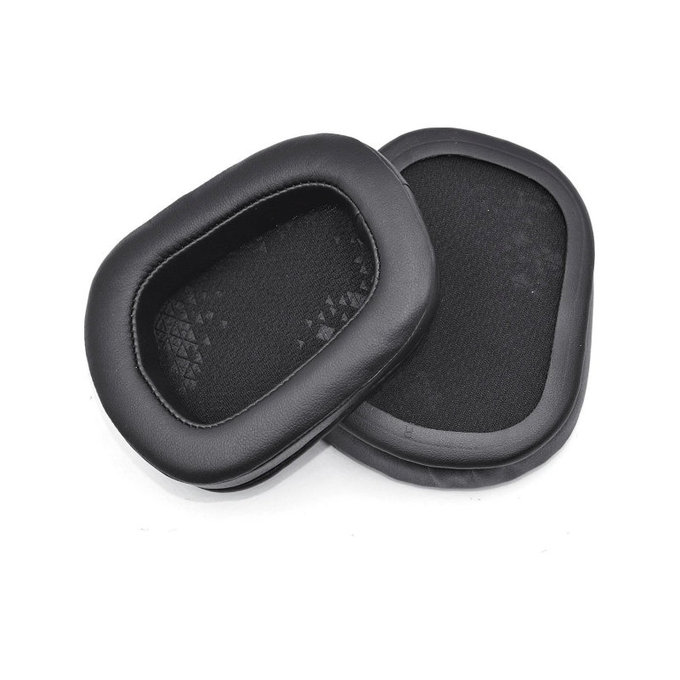 Zapasowe nauszniki do Logitech G633 Artemis, G933 Artemis, pianka memory i skóra PU, Czarny, Black, 1 para