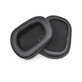 Zapasowe nauszniki do Logitech G633 Artemis, G933 Artemis, pianka memory i skóra PU, Czarny, Black, 1 para