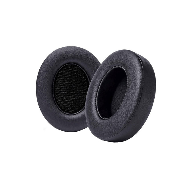 Zapasowe nauszniki do Beats Studio 2, 3, pianka memory i skóra, Czarny, Black, 1 para