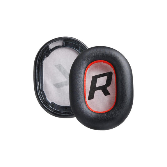 Zapasowe nauszniki do Plantronics BackBeat Pro 2, Voyager 8200 UC, skóra PU, Czarny, Black, 1 para