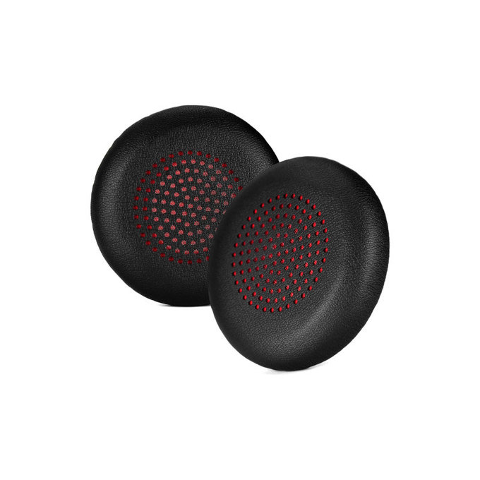 Zapasowe nauszniki do Plantronics Voyager Focus UC, skóra PU, Czarny, Black, 1 para