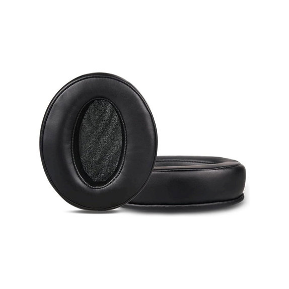 Zapasowe nauszniki do Sennheiser HD4.50, HD450, pianka memory i skóra, Czarny, Black, 1 para