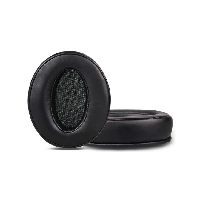 Zapasowe nauszniki do Sennheiser HD4.50, HD450, pianka memory i skóra, Czarny, Black, 1 para