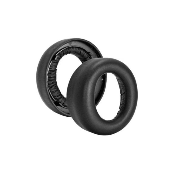 Zapasowe nauszniki do Sony Playstation 5 Pulse Elite, pianka i skóra, Czarny, Black, 1 para