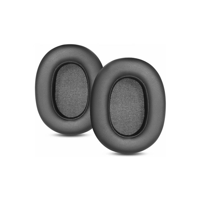 Zapasowe nauszniki do Sony ULT Wear, pianka i skóra, Czarny, Black, 1 para